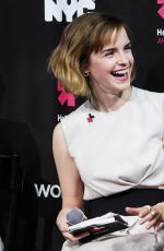 EMMA WATSON at Heforshe Art Week Launch at Public Theater in New York 03/08/2016