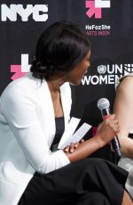 EMMA WATSON at Heforshe Art Week Launch at Public Theater in New York 03/08/2016