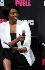 EMMA WATSON at Heforshe Art Week Launch at Public Theater in New York 03/08/2016