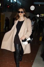 EMMY ROSSUM at Charles De Gaulle Airport in Paris 03/02/2016
