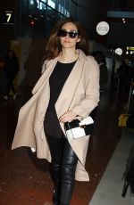 EMMY ROSSUM at Charles De Gaulle Airport in Paris 03/02/2016