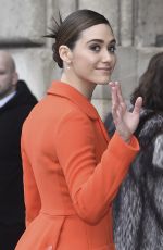 EMMY ROSSUM at Christian Dior Fashion Show at Paris Fashion Week 03/04/2016