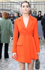 EMMY ROSSUM at Christian Dior Fashion Show at Paris Fashion Week 03/04/2016