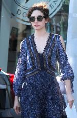 EMMY ROSSUM Out and About in Los Angeles  03/24/2016