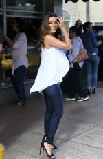 EVA LONGORIA Leaves Cafe Versailles Cuban Restaurant in Miami 03/10/2016
