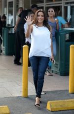 EVA LONGORIA Leaves Cafe Versailles Cuban Restaurant in Miami 03/10/2016