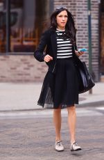 FAMKE JANSSEN Out and About in New York 03/26/2016
