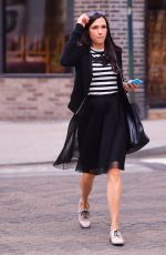 FAMKE JANSSEN Out and About in New York 03/26/2016