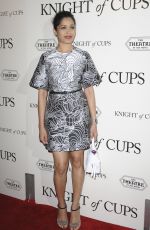 FREIDA PINTO at Knight of Cups Premiere in Los Angeles 03/01/2016