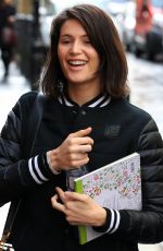 GEMMA ARTERTON Arrives at Apollo Theater in London 03/09/2016