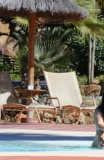 GEMMA ATKINSON in Bikini at a Pool in Marbella, March 2016