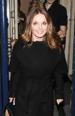 GERI HALLIWELL Leaves a Theatre in Covent Garden in London 03/20/2016