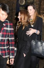 GERI HALLIWELL Leaves a Theatre in Covent Garden in London 03/20/2016