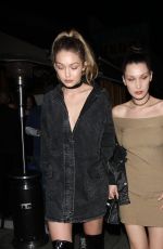 GIGI and BELLA HADID Leaves Nice Guy in West Hollywood 03/19/2016