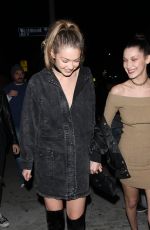 GIGI and BELLA HADID Leaves Nice Guy in West Hollywood 03/19/2016