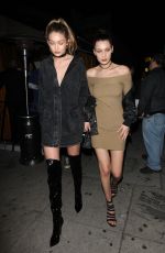 GIGI and BELLA HADID Leaves Nice Guy in West Hollywood 03/19/2016