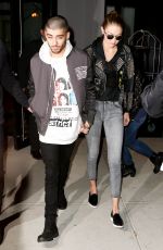 GIGI HADID and Zayn Malik Out in New York 03/26/2016