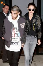 GIGI HADID and Zayn Malik Out in New York 03/26/2016