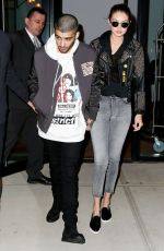 GIGI HADID and Zayn Malik Out in New York 03/26/2016