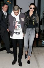 GIGI HADID and Zayn Malik Out in New York 03/26/2016