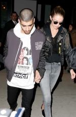 GIGI HADID and Zayn Malik Out in New York 03/26/2016