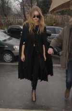 GIGI HADID Arrives at Giambatista Vialli Fashion Show in Paris 03/07/2016