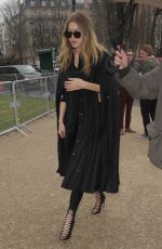 GIGI HADID Arrives at Giambatista Vialli Fashion Show in Paris 03/07/2016
