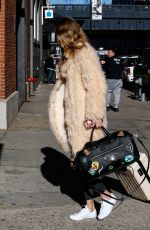 GIGI HADID Arrives at Milk Studios in New York 03/18/2016