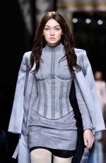 GIGI HADID at Balmani Fashion Show in Paris 03/03/2016