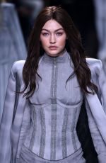 GIGI HADID at Balmani Fashion Show in Paris 03/03/2016