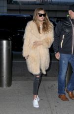 GIGI HADID at JFK Airport in New York 03/18/2016