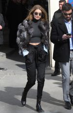 GIGI HADID Leaves Chanel Fashion Show in Paris 03/08/2016