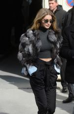 GIGI HADID Leaves Chanel Fashion Show in Paris 03/08/2016