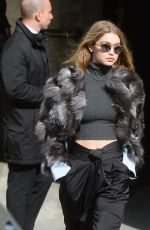 GIGI HADID Leaves Chanel Fashion Show in Paris 03/08/2016
