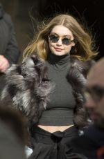 GIGI HADID Leaves Chanel Fashion Show in Paris 03/08/2016