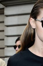 GIGI HADID Leaves Giambattista Valli Fashion Show in Paris 03/07/2016