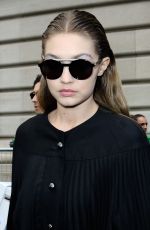 GIGI HADID Leaves Giambattista Valli Fashion Show in Paris 03/07/2016
