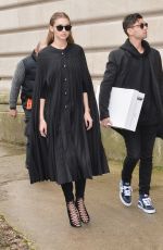 GIGI HADID Leaves Giambattista Valli Fashion Show in Paris 03/07/2016