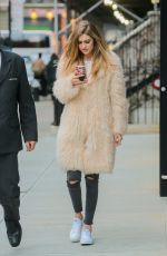 GIGI HADID Leaves Her Apartment in New York 03/18/2016