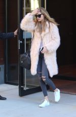 GIGI HADID Leaves Her Hotel in New York 03/18/2016