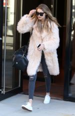 GIGI HADID Leaves Her Hotel in New York 03/18/2016