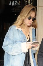 GIGI HADID Leaves Her Hotel in Paris 03/06/2016