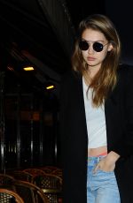 GIGI HADID Night Out in Paris 03/02/2016