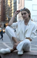 GIGI HADID on the Set of a Maybelline Photoshoot in New York 03/30/2016