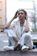 GIGI HADID on the Set of a Maybelline Photoshoot in New York 03/30/2016