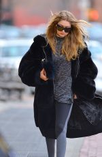 GIGI HADID Out and About in New York 03/17/2016