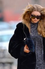 GIGI HADID Out and About in New York 03/17/2016