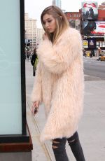 GIGI HADID Out in New York 03/18/2016