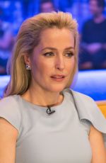 GILLIAN ANDERSON at Jonathan Ross Show 03/12/2016