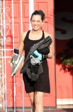 GINGER ZEE at DWTS Rehearsals in Hollywood  03/20/2016